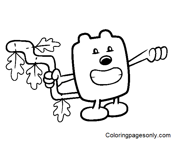 Wubbzy’s Tree Tail Coloring Page