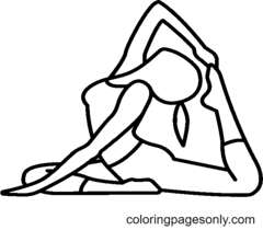 Páginas para colorir de ioga