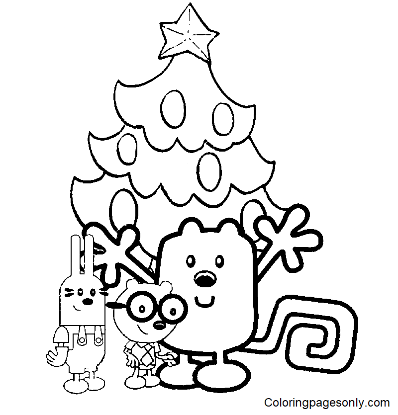hristmas Wow Wubbzy Coloring Pages