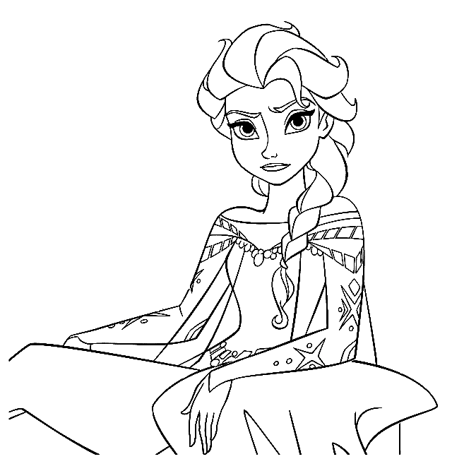 Angry Elsa Frozen Coloring Pages