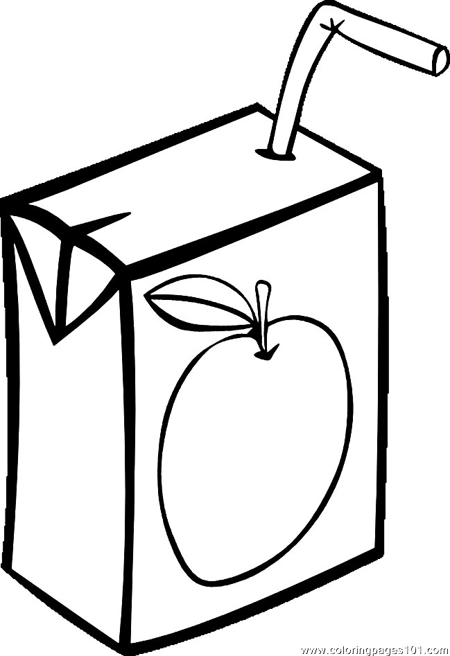 Apple Juice Coloring Pages