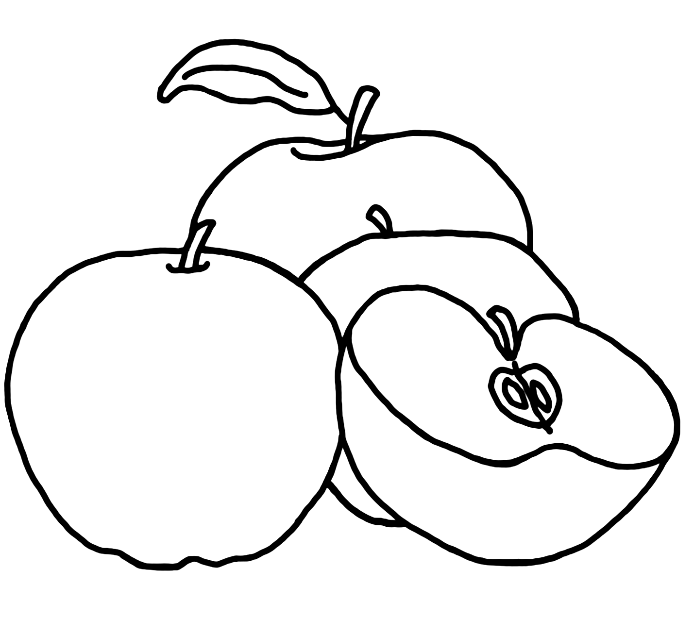 Apples Coloring Page