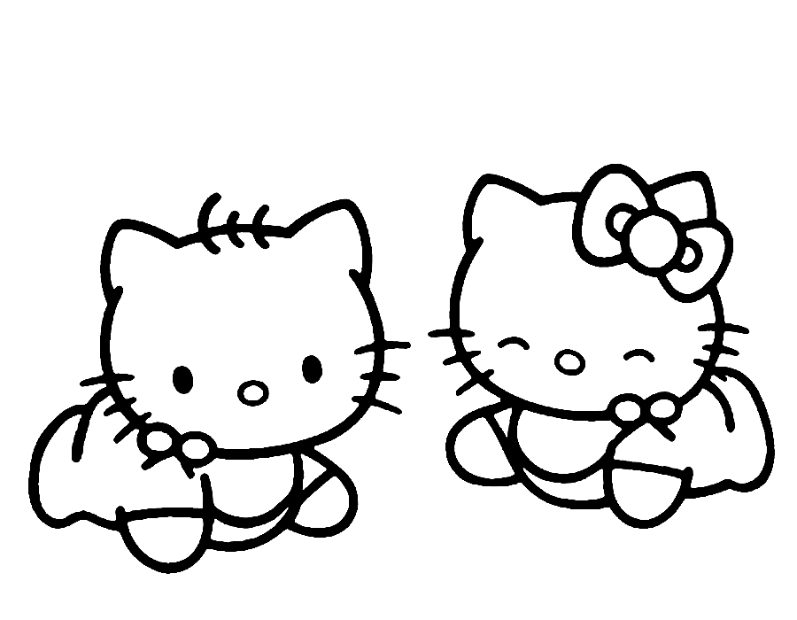 Hello Kitty baby - Coloring Pages for kids