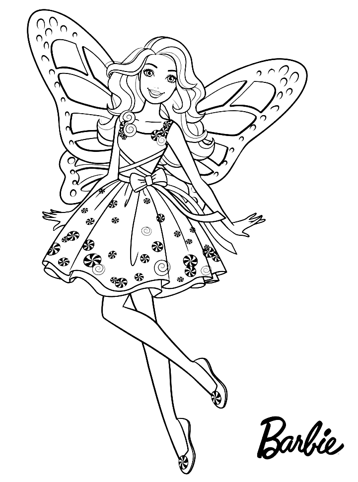 116 Barbie Coloring Pages