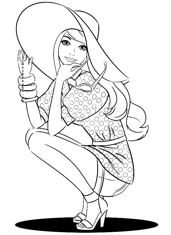 Printable Pdf Barbie Fashion Coloring Pages | My XXX Hot Girl