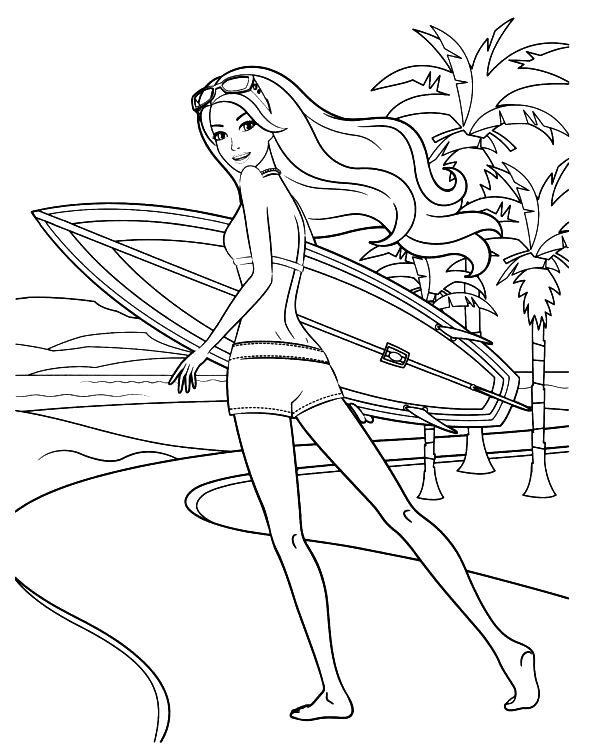 Barbie Surfing from Barbie