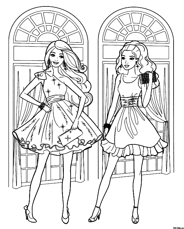 116 Free Printable Barbie Coloring Pages