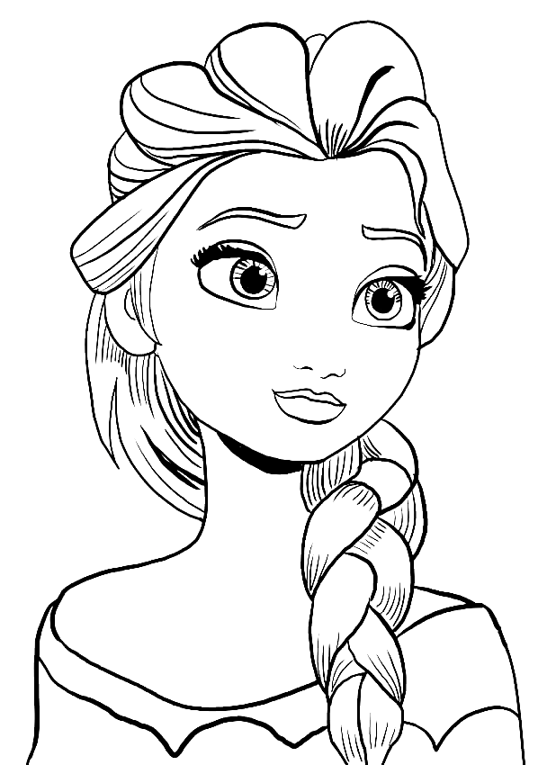 Beautiful Elsa Coloring Pages