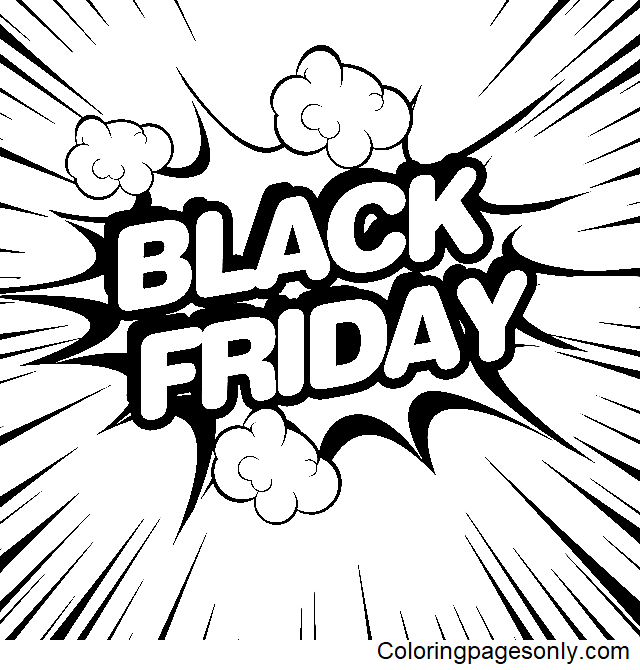 Black Friday Free Coloring Page