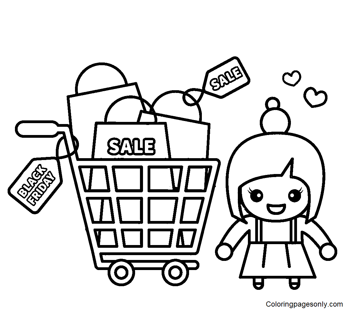 Black Friday Sale Sale Coloring Page