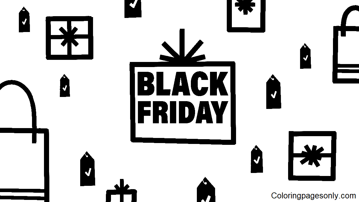 Black Friday Coloring Page
