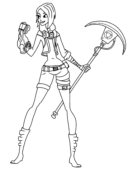Blaze Fortnite Coloring Pages