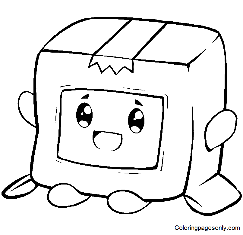 Boxy from LankyBox Coloring Page