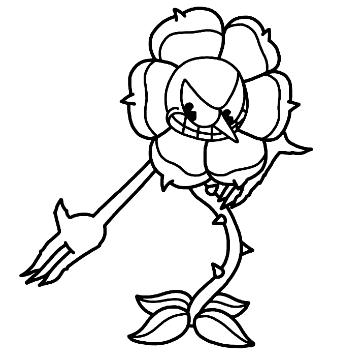 Cagney Carnation Coloring Page