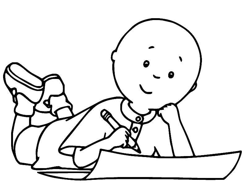 writing coloring page