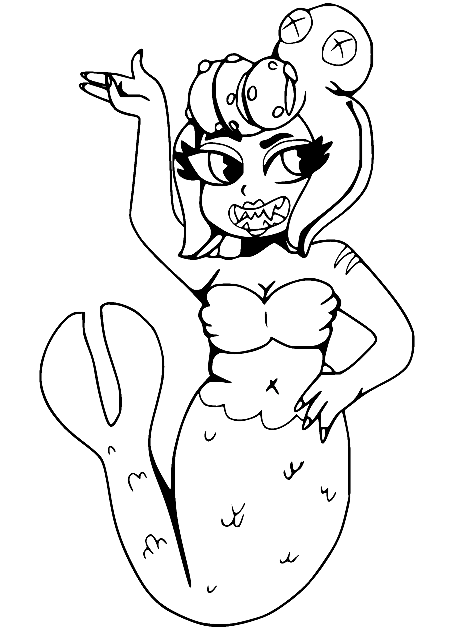 Cala Maria the Mermaid Coloring Pages