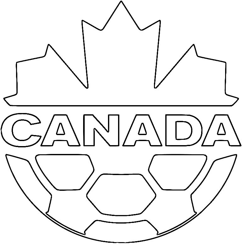Canada Team FIFA World Cup 2022 Coloring Page