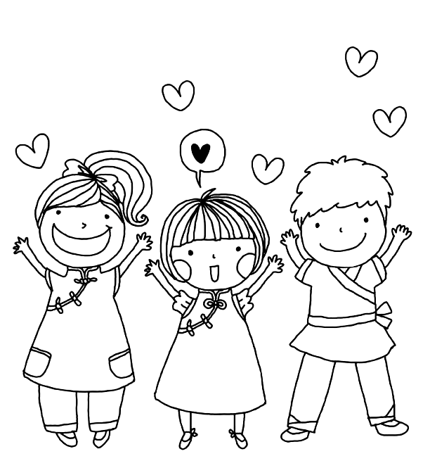 Chinese Moon Festival For Kids Coloring Pages