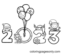 Christmas 2023 Coloring Pages