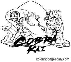 Cobra Kai Coloring Pages