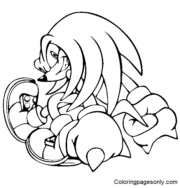 Cool Knuckles Coloring Page