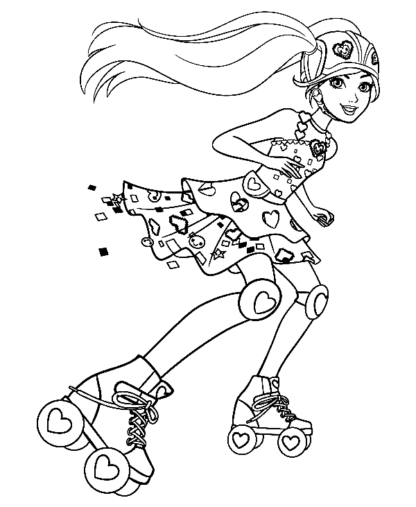 Schattig Barbie Skaten van Barbie