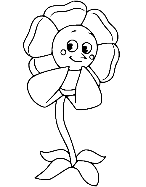 Cute Cagney Carnation Coloring Page