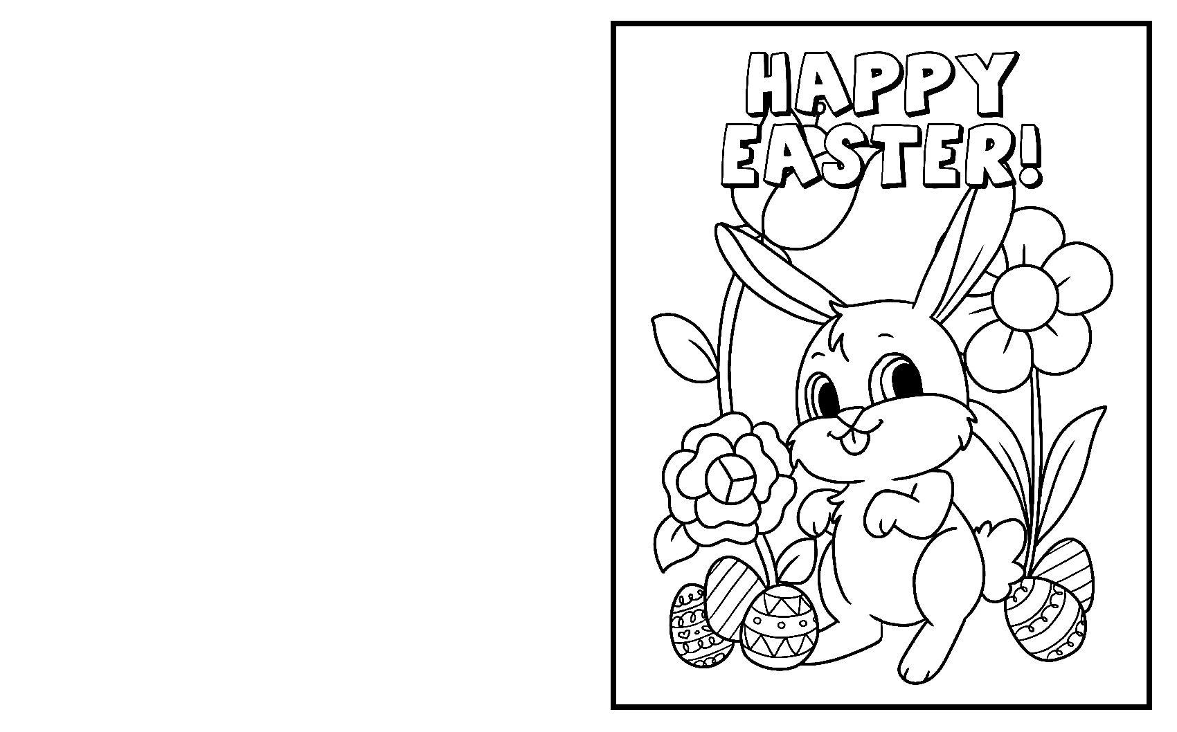 Leuke paashaaskaart van Easter Card