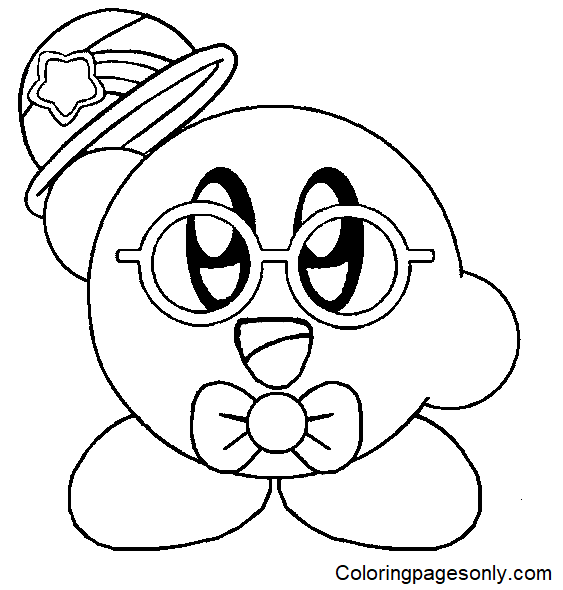 Lindo Kirby para niños para colorear - Kirby Coloring Pages - Páginas para  colorear para niños y adultos