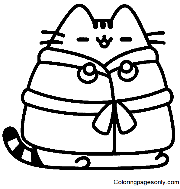 Cute Pusheen Coloring Pages