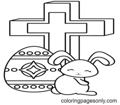 Disegni da colorare della croce di Pasqua