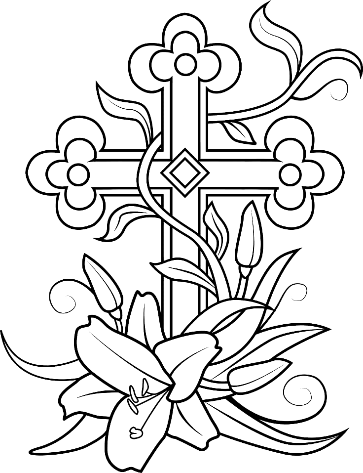 Пасхальный крест для печати из пасхального креста