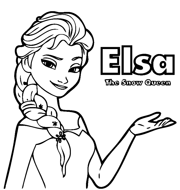 Elsa Frozen Sheets Coloring Pages