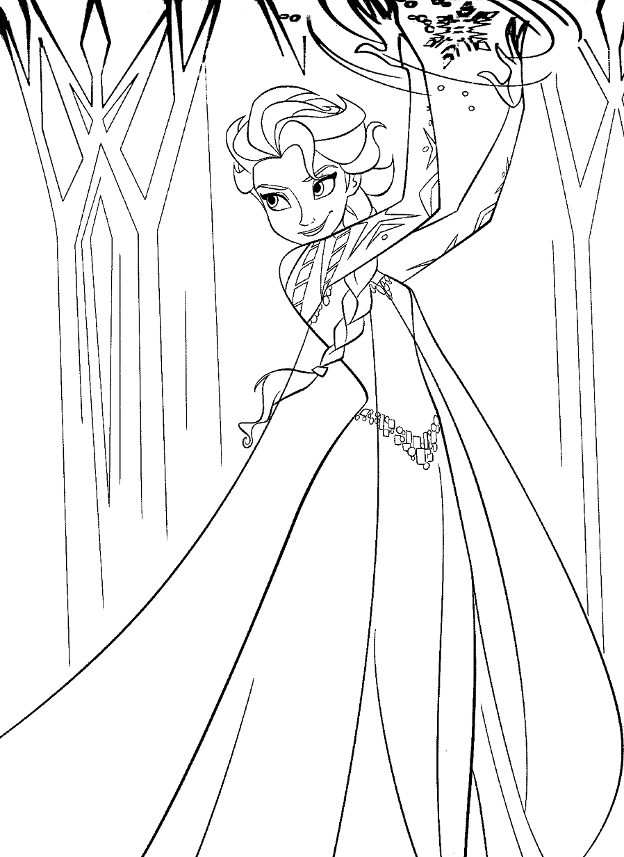 Elsa con poderes increíbles de Elsa