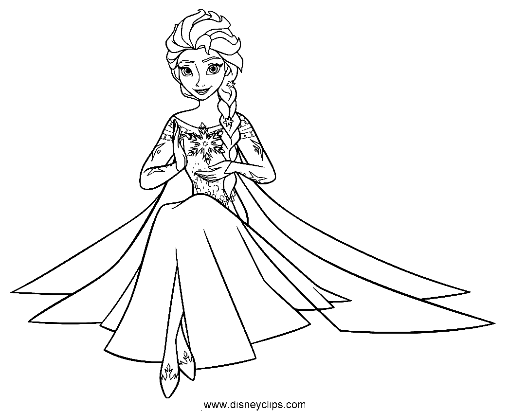 Desenhos do Frozen para Imprimir e Colorir