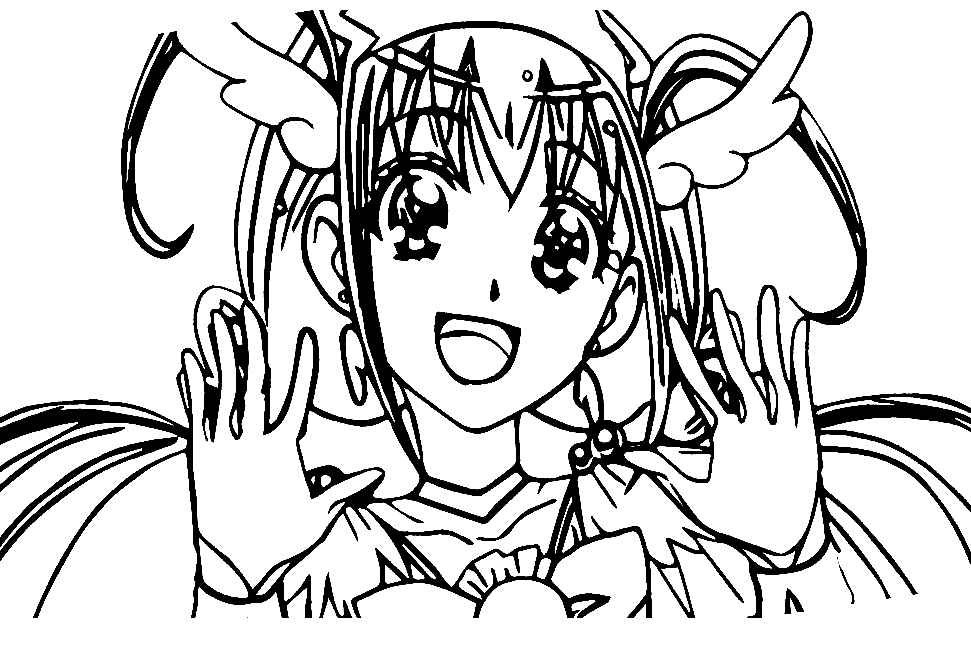 Emily from Glitter Force Coloring Page