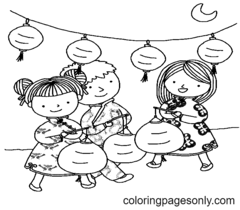 Festival Coloring Pages