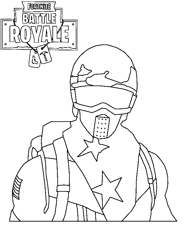 Fortnite Alpine Ice Coloring Page