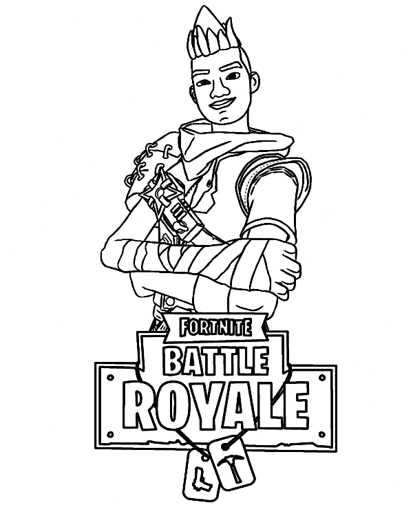 Fortnite Battle Royale Sheets Coloring Page