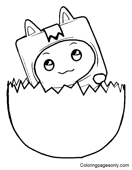 Foxy LankyBox Coloring Pages