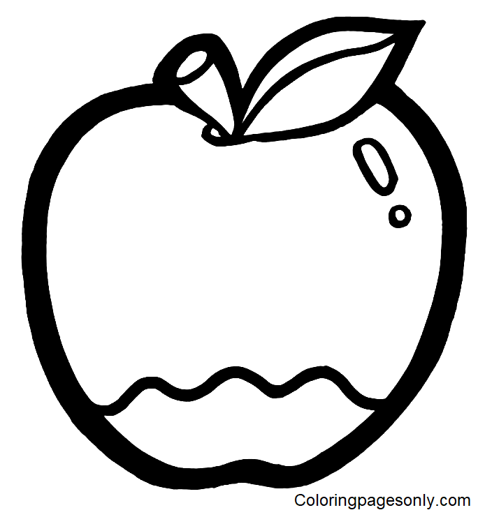 Free Apple Sheets Coloring Pages