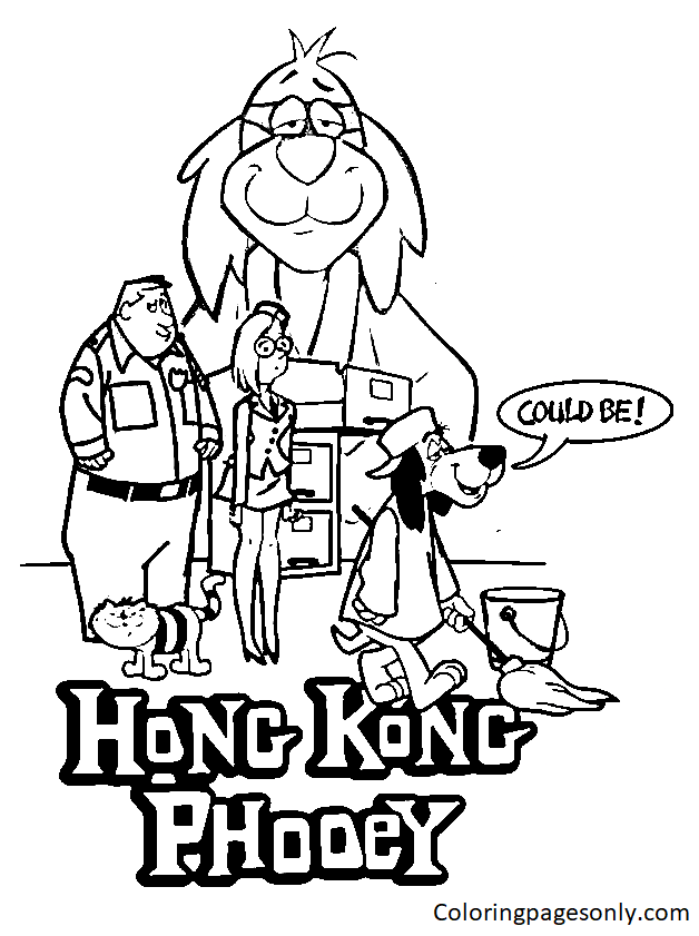 Fogli gratuiti di Hong Kong Phooey da Hong Kong Phooey