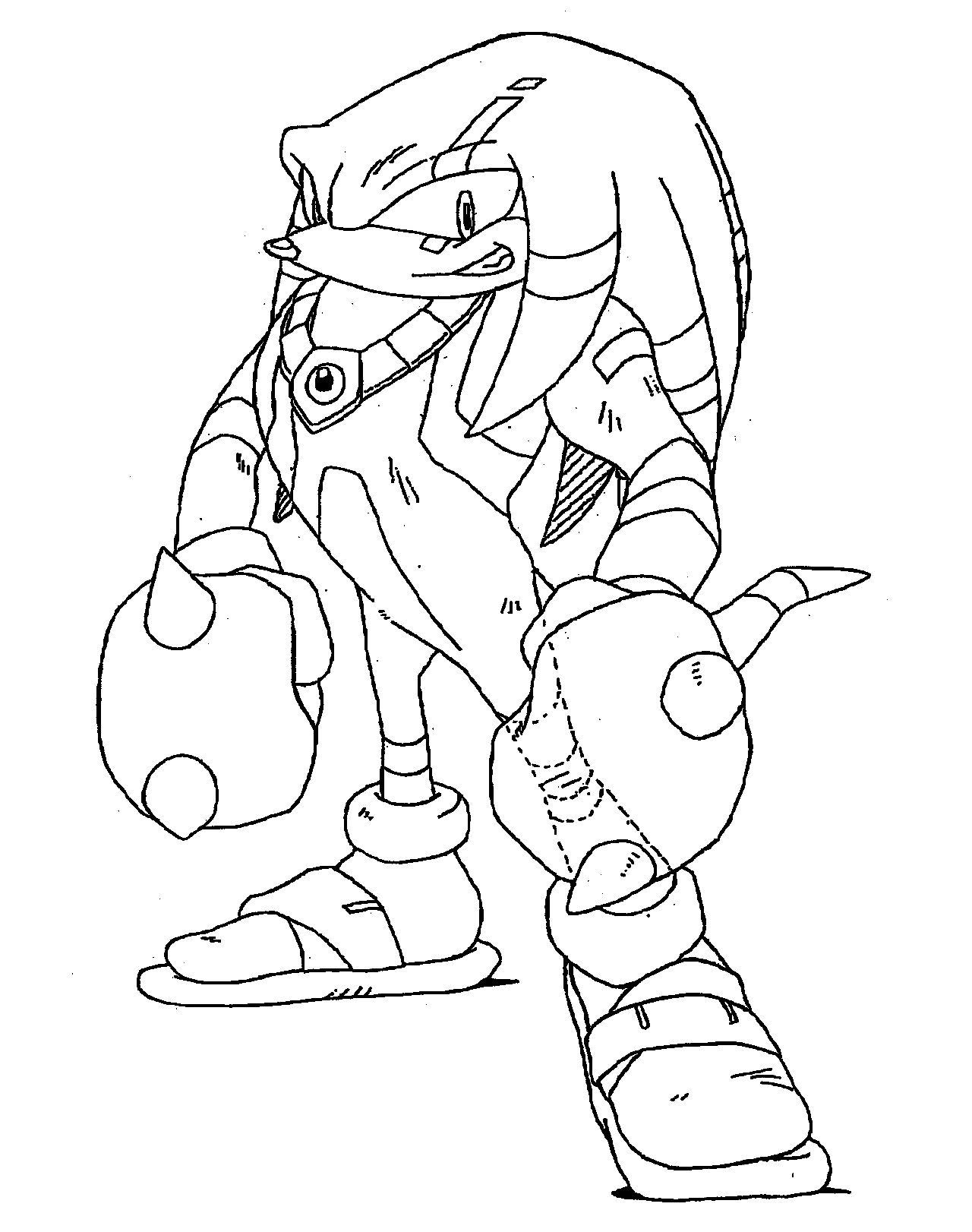 Free Knuckles Sheets Coloring Pages