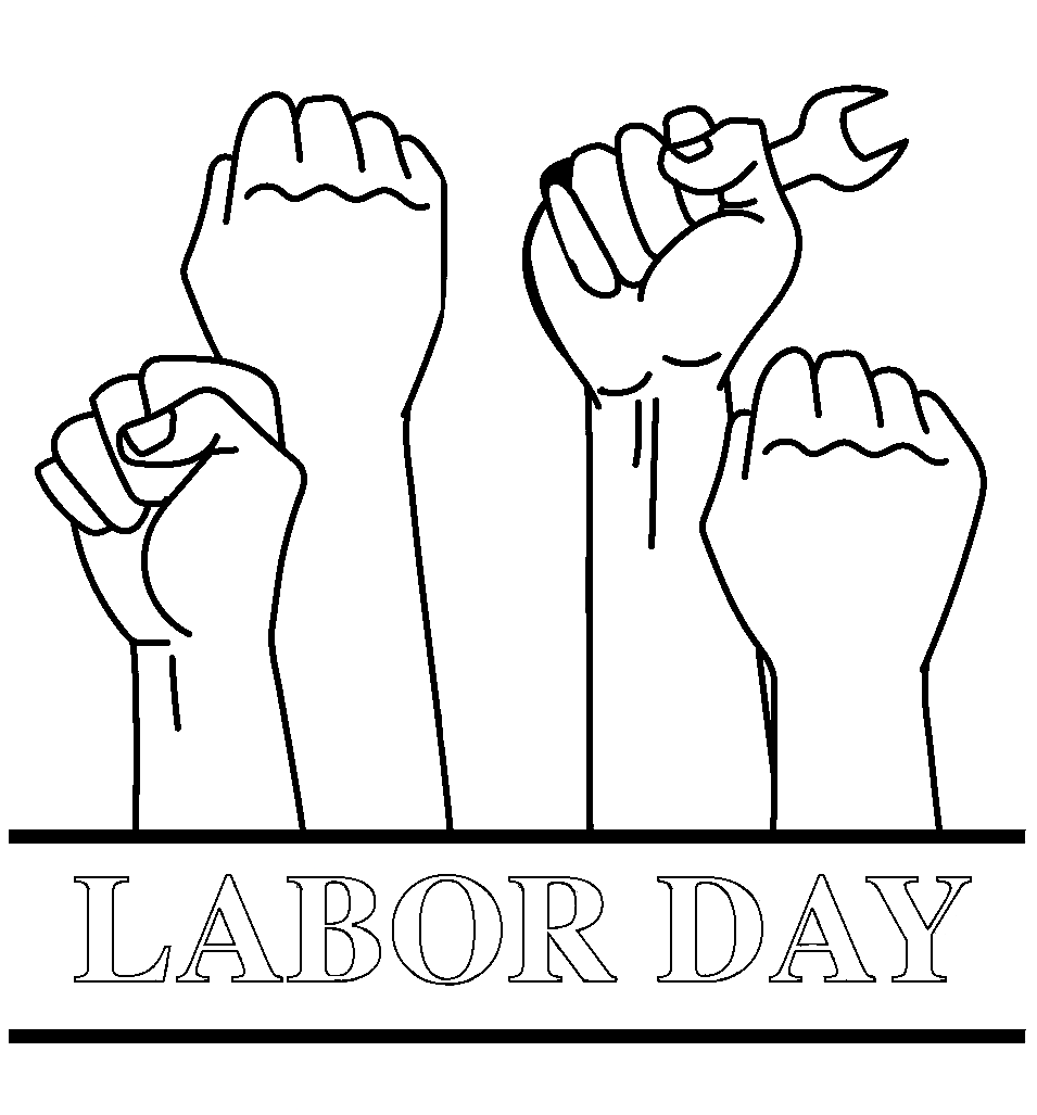 Kostenlose Labor Day-Blätter vom Labor Day