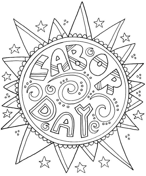 Free Labor Day Coloring Page
