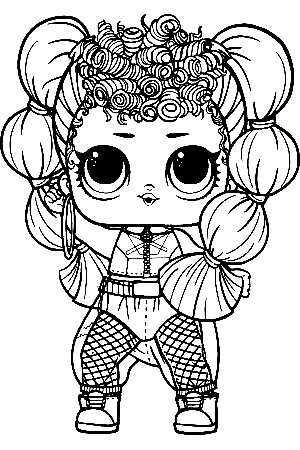 Free Lol Surprise Doll Nae Nae Coloring Page