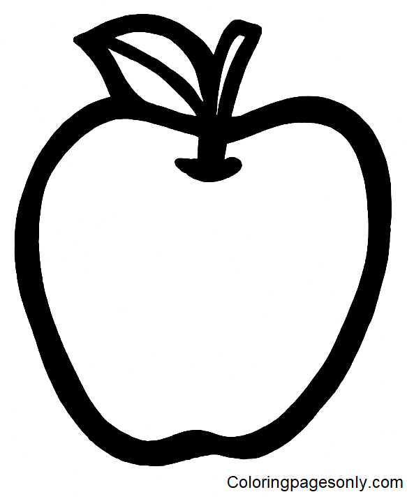 Kostenloser druckbarer Apfel von Apple