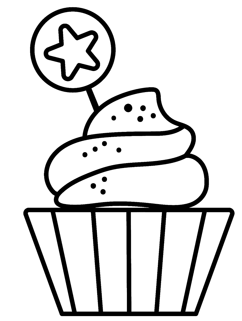 Бесплатная распечатка кекса от Cupcake