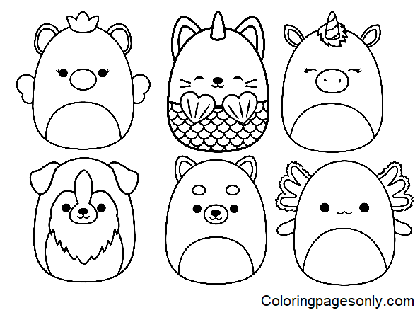 Disegni Da Colorare Gratuiti Di Squishmallow Pagine Da Colorare 