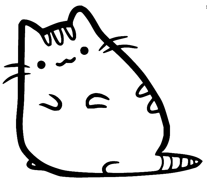 Free Pusheen Cat Coloring Pages